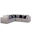 UNIVERSAL CLOSEOUT! MODERN 5-PC. FABRIC MODULAR SECTIONAL