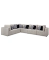 UNIVERSAL CLOSEOUT! MODERN 6-PC. FABRIC MODULAR SECTIONAL