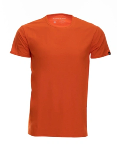 X-ray Men's Basic Crew Neck Short Sleeve T-shirt In Tangerine