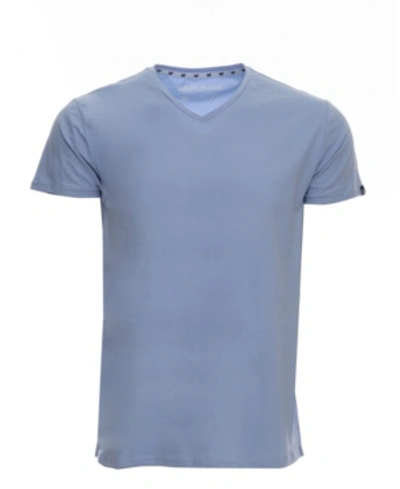 X-ray Men's Basic V-neck Short Sleeve T-shirt In Dusk Blue