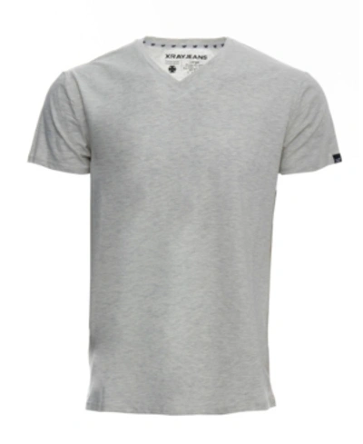 X-ray Men's Basic V-neck Short Sleeve T-shirt In Oatmeal