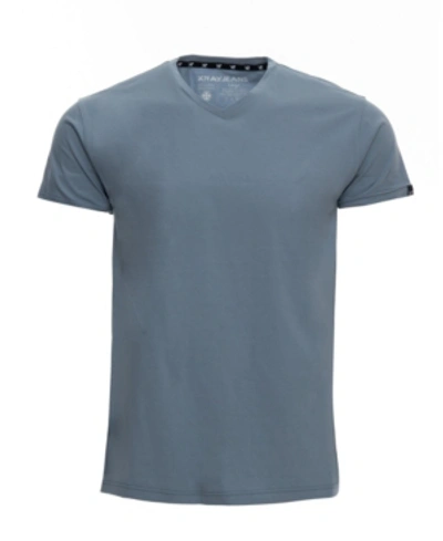 X-ray Men's Basic V-neck Short Sleeve T-shirt In Slate Blue