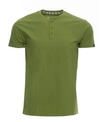 X-ray Short Sleeve Henley In Moss