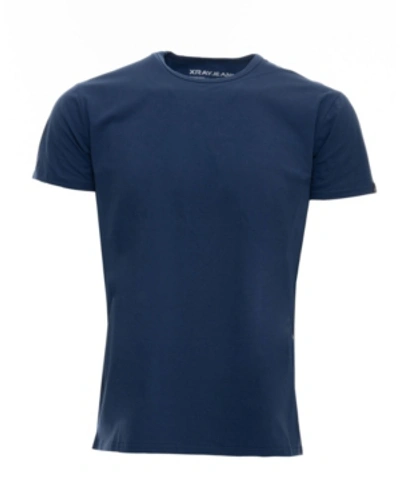 X-ray Men's Basic Crew Neck Short Sleeve T-shirt In Night Blue