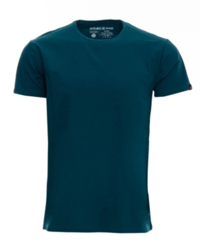 X-ray Men's Basic Crew Neck Short Sleeve T-shirt In Teal