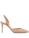 Aquazzura Pumps So Nude 85 Nappa Leather In Brown