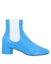 Mm6 Maison Margiela Ankle Boots In Azure