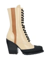 Chloé Ankle Boots In Beige