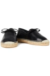REDV BOW-DETAILED LEATHER ESPADRILLES,3074457345626116664