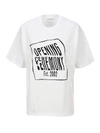 Opening Ceremony Warped Logo-print Short-sleeve T-shirt In White