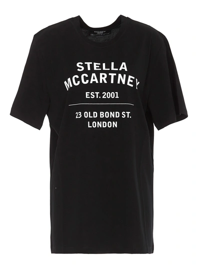 Stella Mccartney Printed T-shirt In Black,white