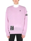 RAF SIMONS RAF SIMONS PATCH DETAIL KNITTED JUMPER