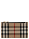 BURBERRY CHECKED ZIPPED CARDHOLDER