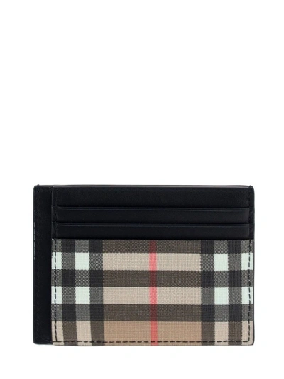 Burberry Chase Vintage Check Cardholder In Beige