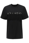GIVENCHY GIVENCHY LOGO LACE DETAILED T