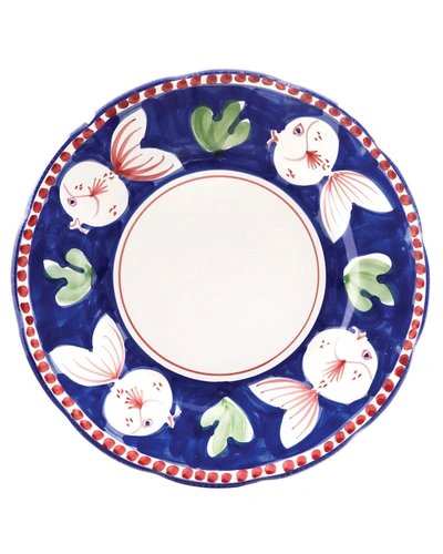 Vietri Pesce Dinner Plate In Navy