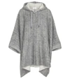 BRUNELLO CUCINELLI HOODED WOOL-BLEND PONCHO,P00572442