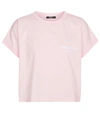 BALMAIN 徽标棉质针织T恤,P00580465