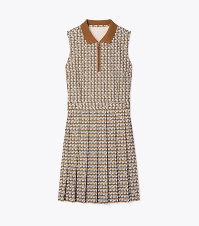Tory Sport Printed Performance Pleated Golf Dress In