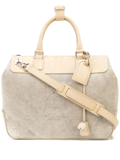 Readymade Colour-block Tote Bag In Nude