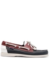 Sebago "portland Spinnaker" Loafers In Nvy/red.wht