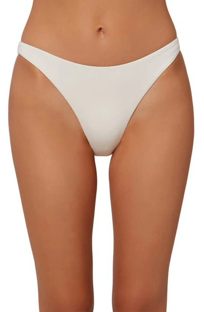 O'neill Flamenco Saltwater Solid Bikini Bottoms In Vanilla