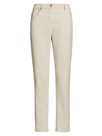 Brunello Cucinelli Garment Dyed Straight-leg Jeans In C8621 Bamboo