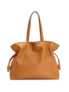 Loewe Brown Xl Flamenco Leather Tote Bag In Warm Desert