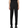 GIVENCHY BLACK MOHAIR WOVEN TROUSERS