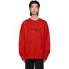 Givenchy Trompe L'oeil Ring-embellished Sweatshirt In Red