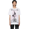 GIVENCHY WHITE & PINK GOTHIC PRINT T-SHIRT