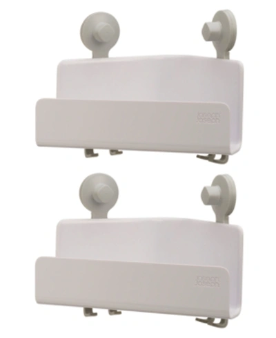 Joseph Joseph Easystore Corner Shower Caddy, Set Of 2 In White