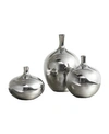 MADISON PARK SIGNATURE ANSEN METALLIC VASE, 3 PIECE SET