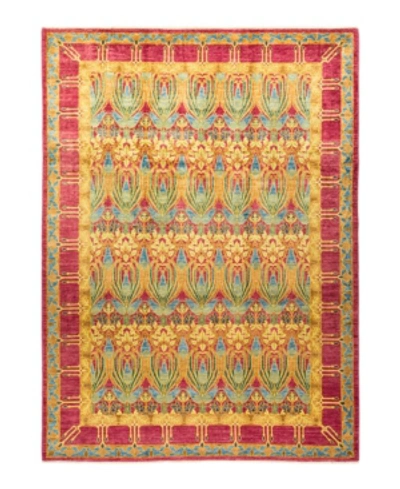 Adorn Hand Woven Rugs Arts And Crafts M1625 8'10" X 12'2" Area Rug In Raspberry