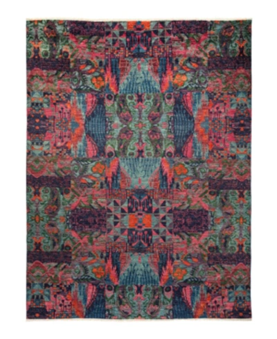 Adorn Hand Woven Rugs Modern M1695 8'10" X 12'2" Area Rug In Navy