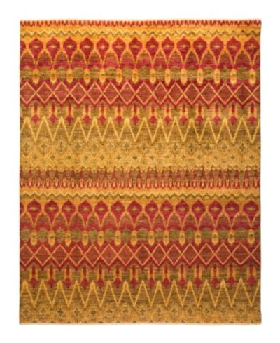 Adorn Hand Woven Rugs Modern M1593 8' X 10' Rectangle Area Rug In Gold-tone