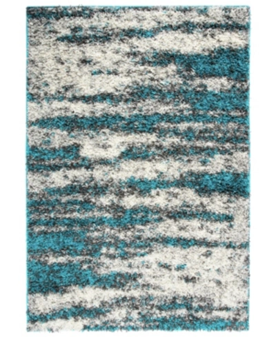Main Street Rugs Populus 466 7'10" X 10' Area Rug In Turquoise