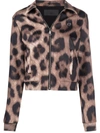 Philipp Plein Leopard-print Jacket In Neutrals