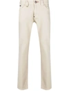 Philipp Plein Elasticated-waist Denim Jeans In Neutrals