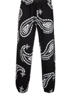 Chinatown Market X 4hunnid Paisley-print Track Pants In Schwarz