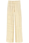 Totême Toteme Pants & Shorts In Ivory Monogram (beige)