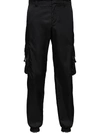 Prada Re-nylon Cargo Trousers In Schwarz