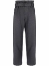 BRUNELLO CUCINELLI BELTED STRAIGHT-LEG TROUSERS