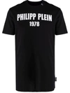 PHILIPP PLEIN LOGO 1978 COTTON T-SHIRT