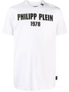 PHILIPP PLEIN LOGO 1978 COTTON T-SHIRT