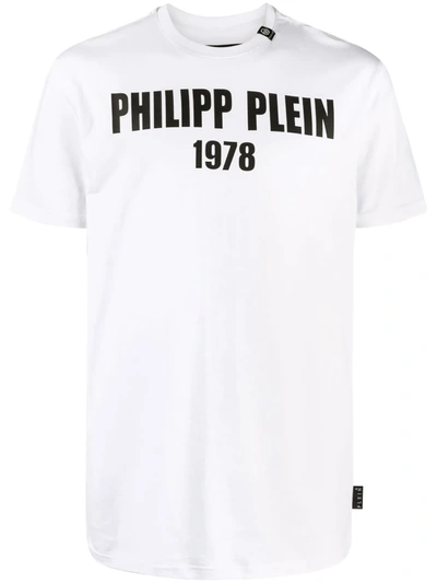 Philipp Plein Mens White Cotton T-shirt