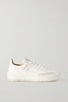 CHLOÉ FRANCKIE LEATHER AND SUEDE SNEAKERS