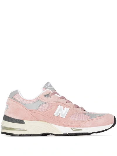 New Balance Made In England 991 Suede And Leather Trainers In Pink
