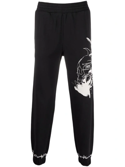 Givenchy Slim Fit Barbed Jogger Pants Black