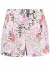 PATOU HIGH-WAISTED FLORAL SHORTS